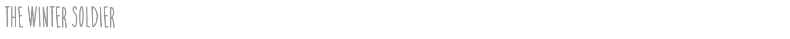 The Winter Soldier font preview
